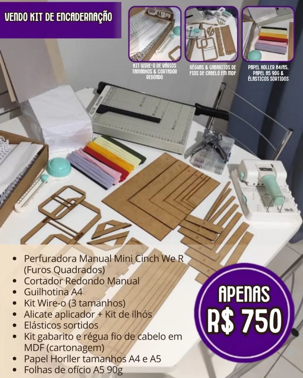 Kit de encadernação 