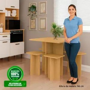 Mesa Dakar com 4 banquetas (Pagamento no ato da entrega) - Foto 3