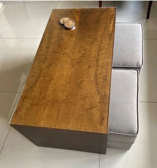Mesa de Centro com 2 Puffs - Foto 5
