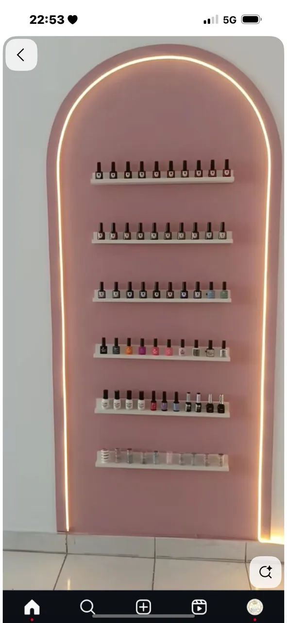 6 prateleiras para esmalteiro