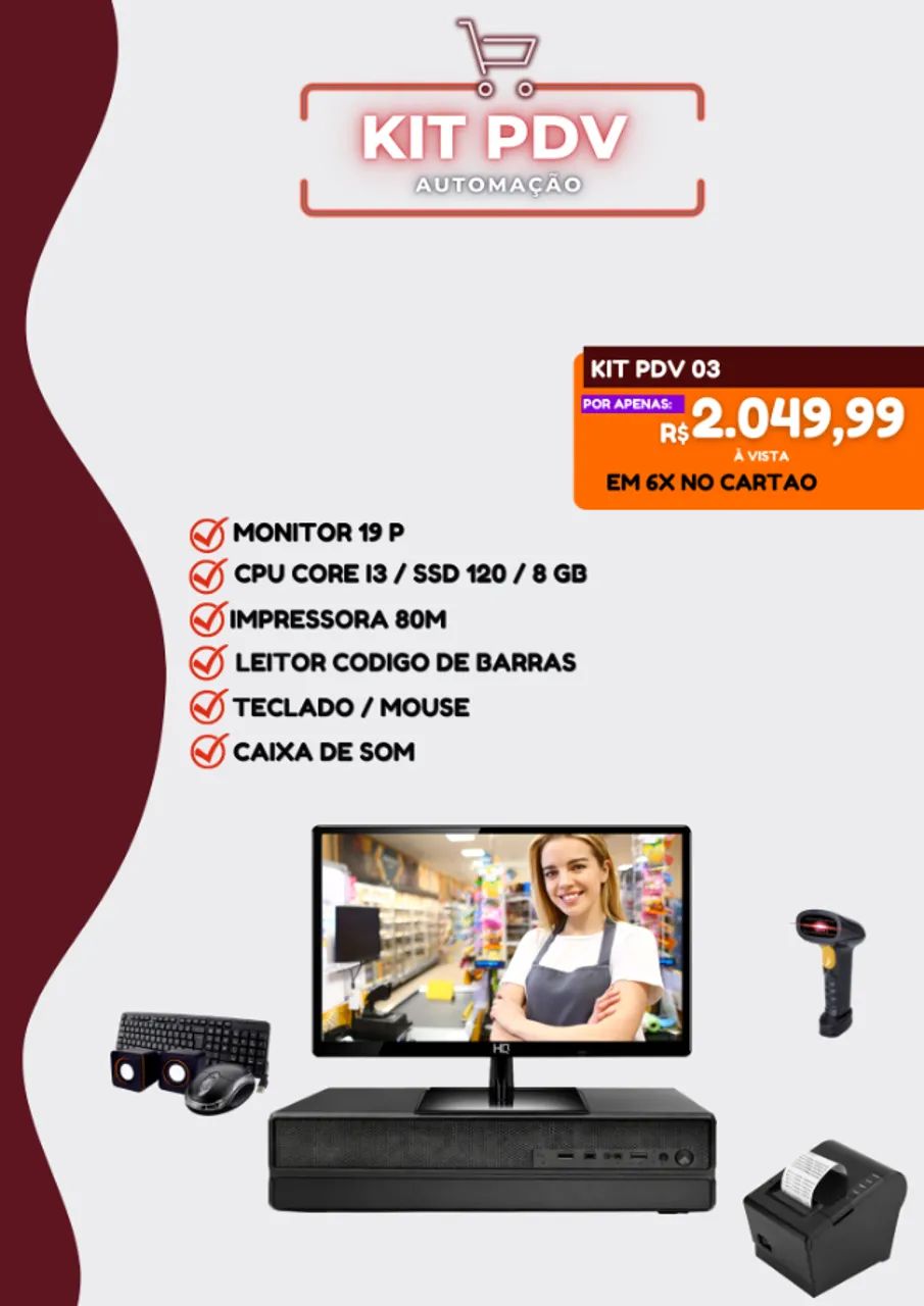Kit PDV para automação comercial - Foto 4