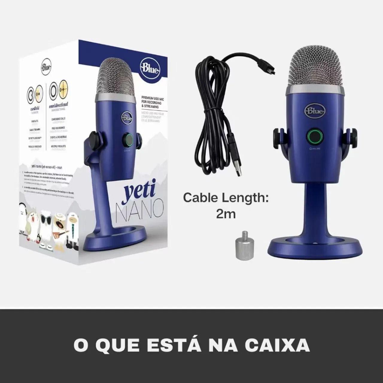 MICROFONE CONDENSADOR YETI NANO  - Foto 2