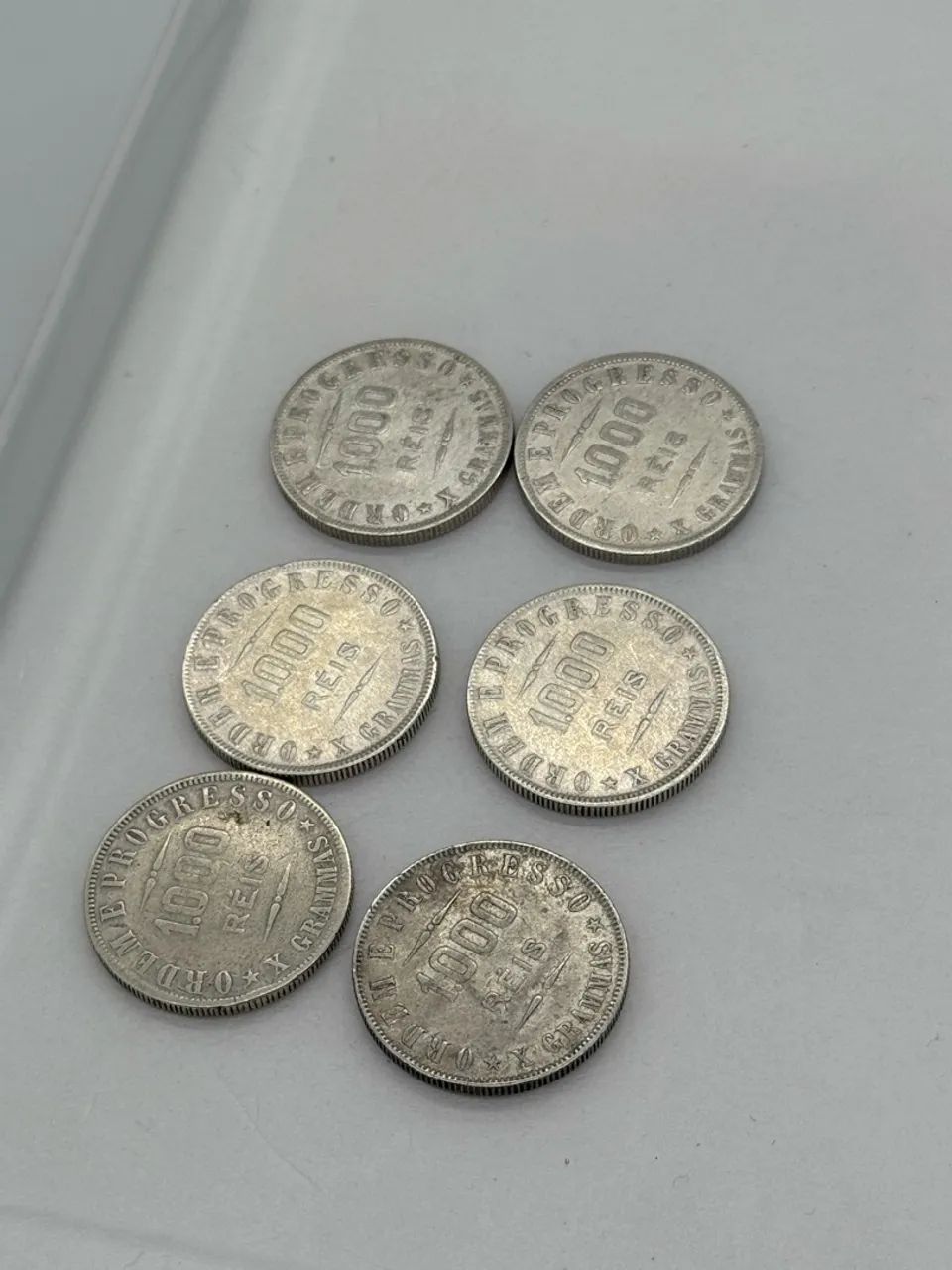 Lote moedas 1000 prata  - Foto 3