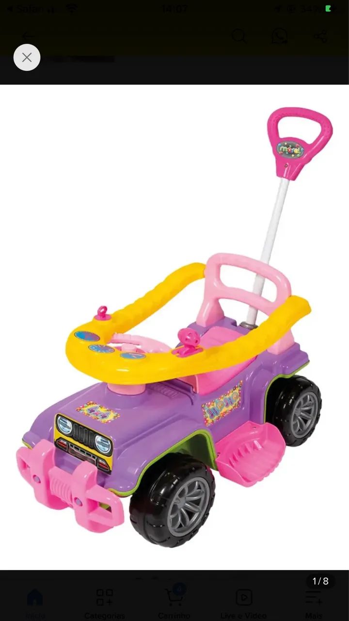 Carro Infantil Menina - Foto 2