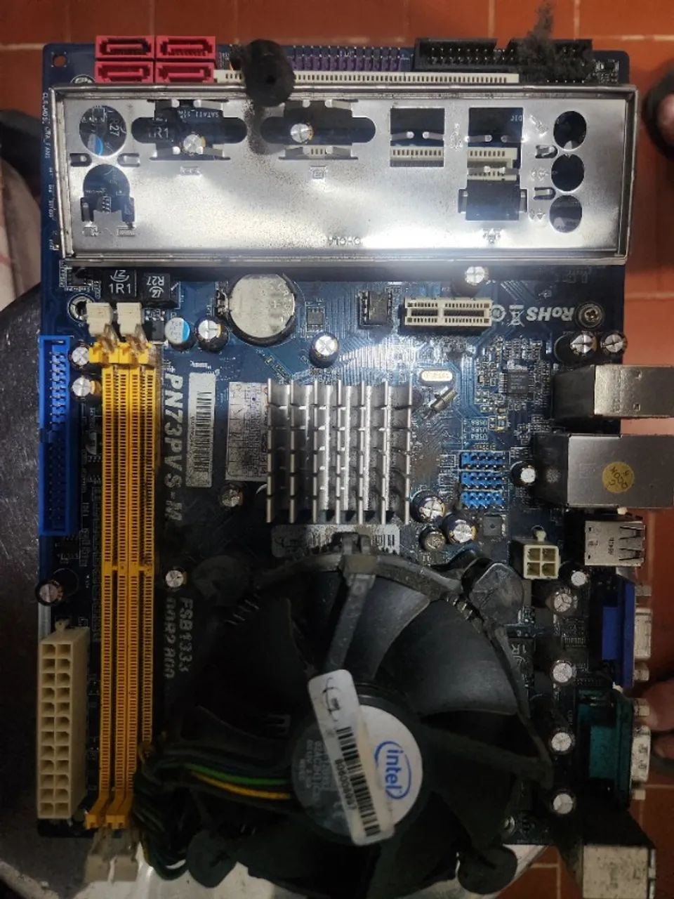 Phitronics PN73PVS-M placa-mãe socket LGA 775 ddr2 com core 2 duo