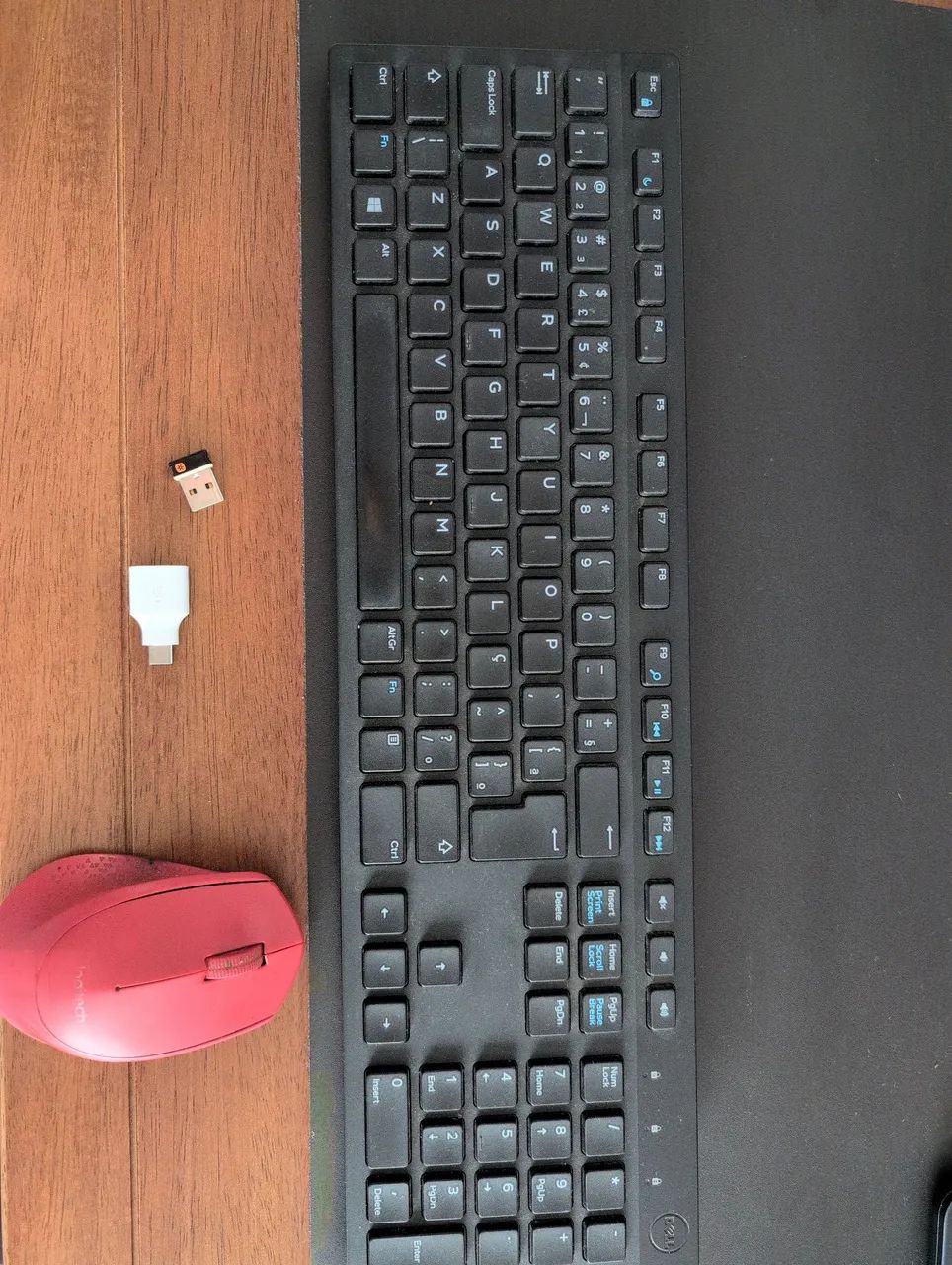 Teclado e mouse sem fio Dell e Logitech