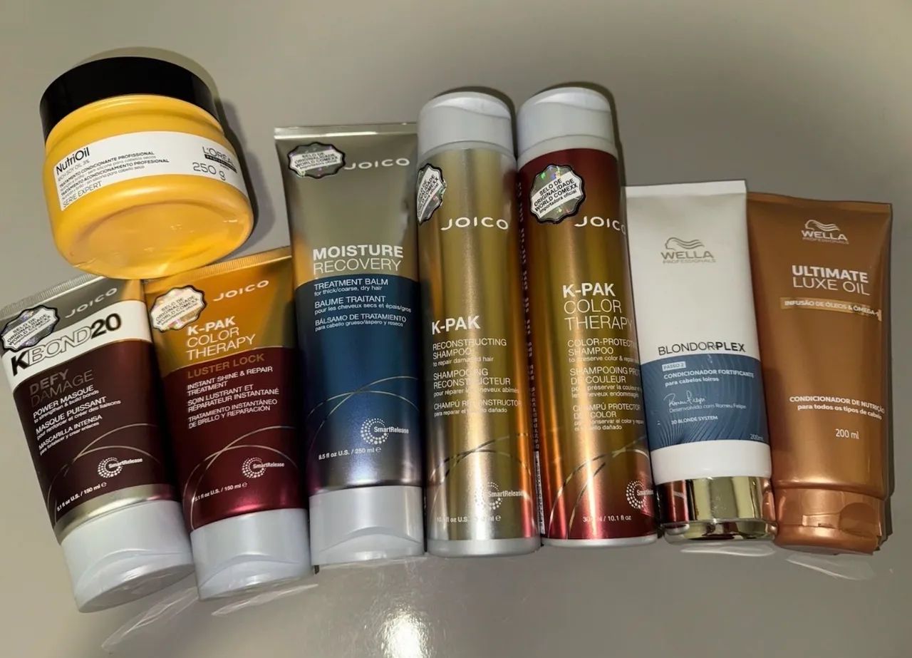 8 produtos profissionais para cuidados com cabelo 