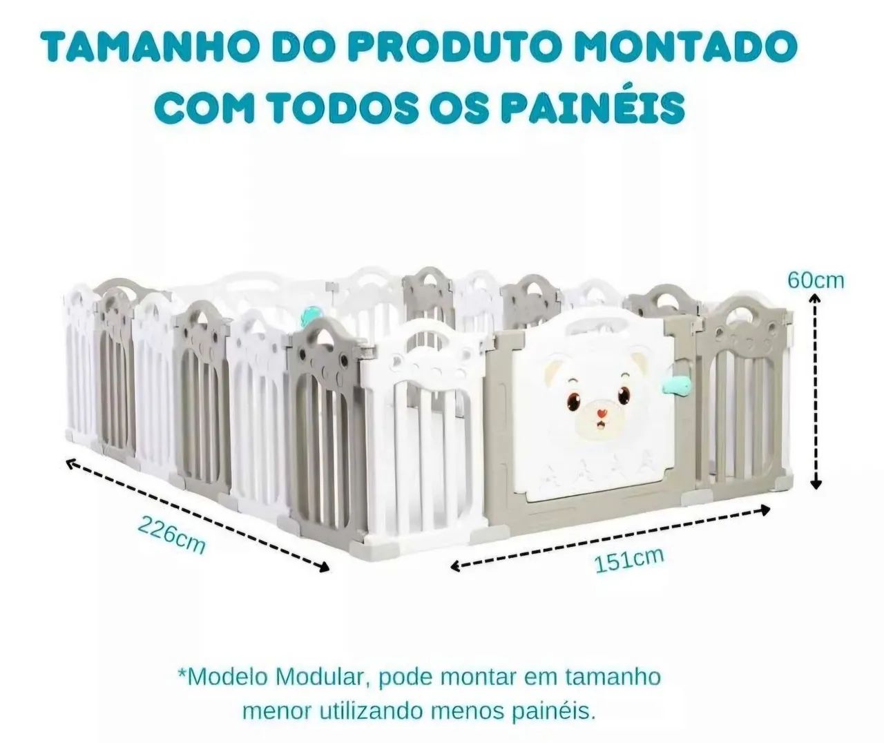 Cercadinho infantil para bebês 