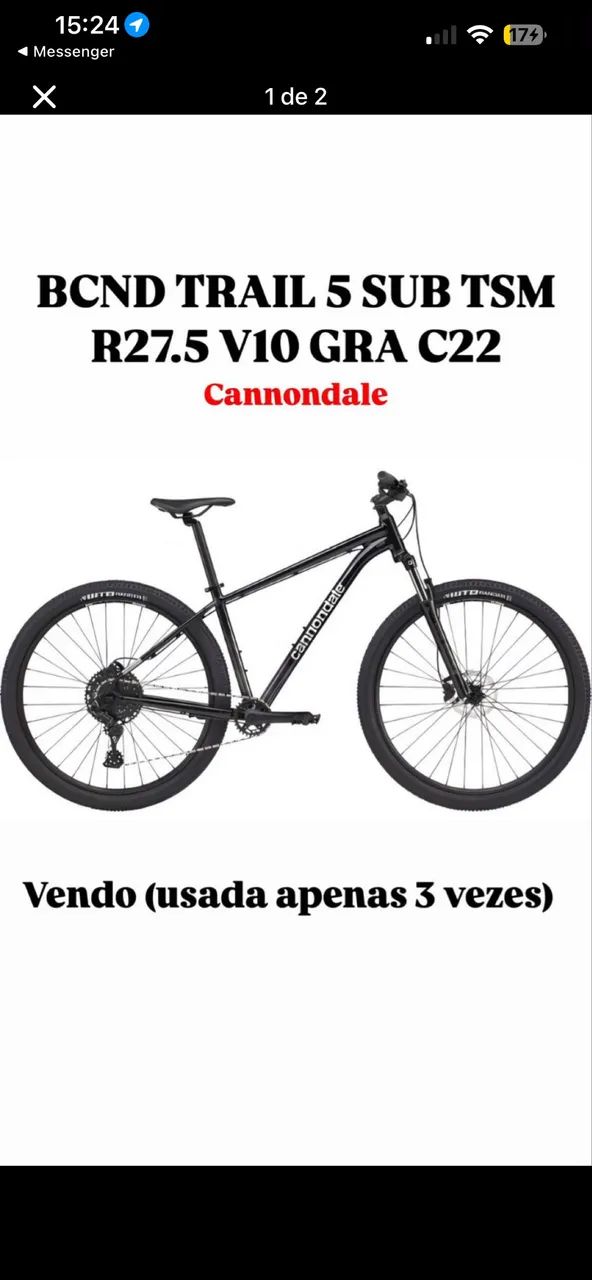Bicicleta Cannondale - Foto 2