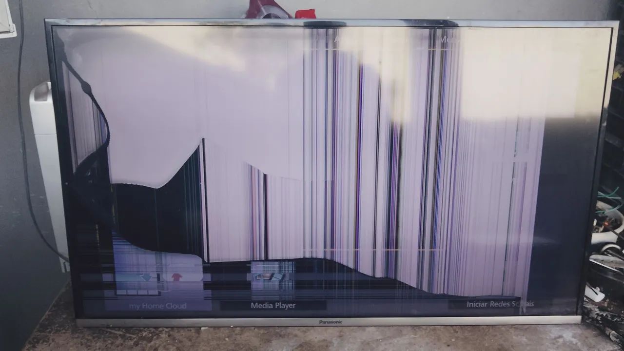 Tv com defeito tela