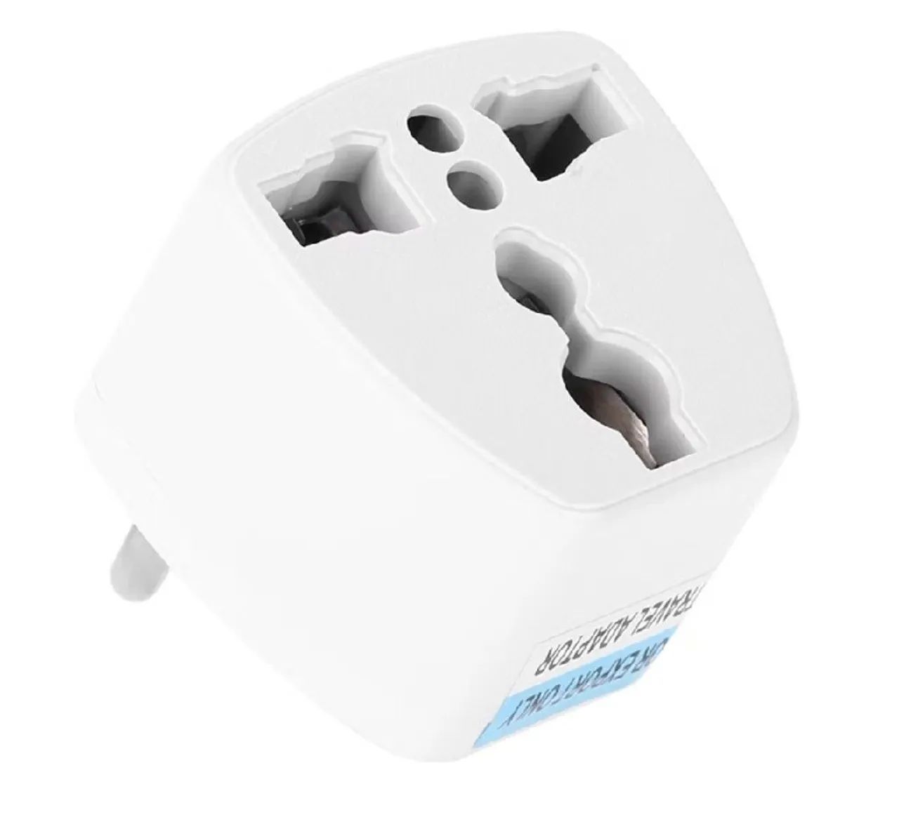 Adaptador plug de tomada 2 pino chato internacional EUA USA Japão UE Brasil tipo A branco - Foto 3