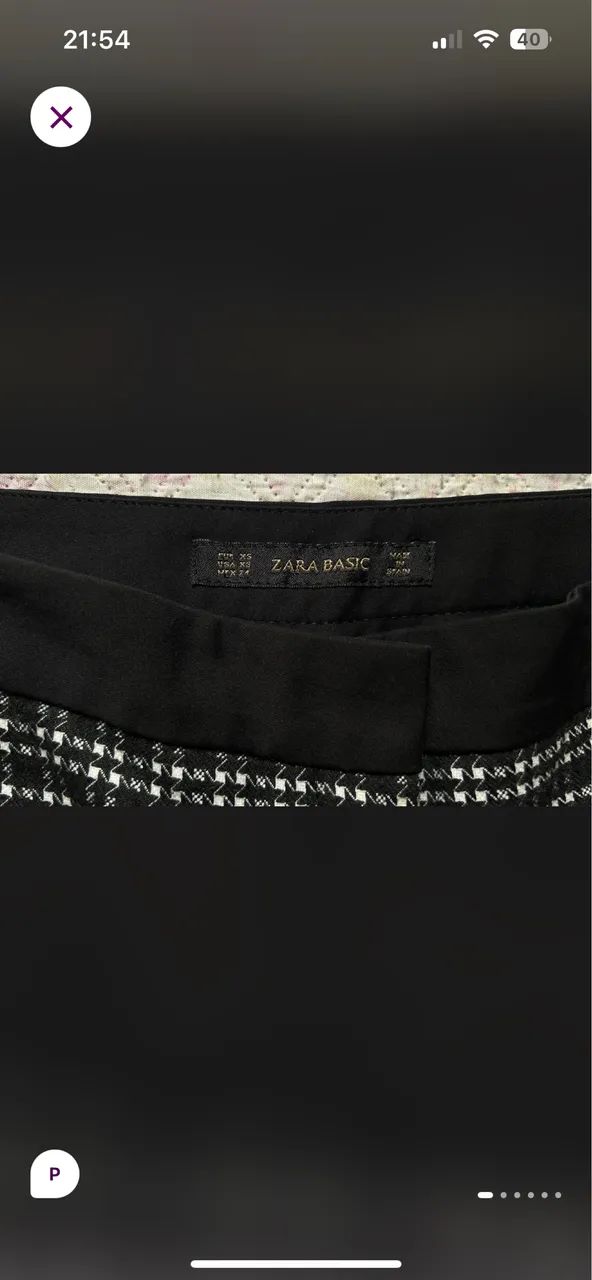 Calça Zara TAM P - Foto 4