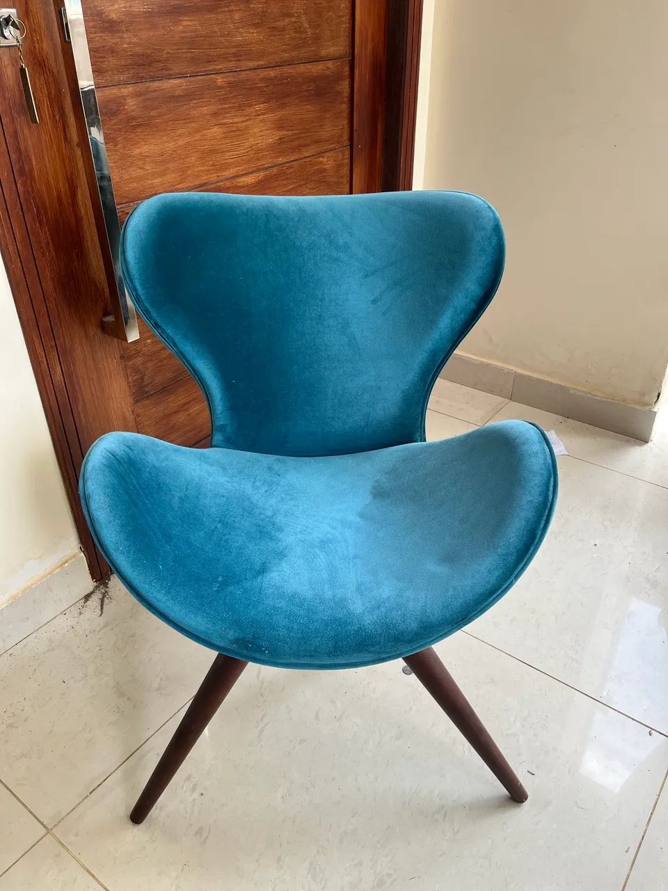 Cadeira Eiffel Almofadada Azul - Foto 2