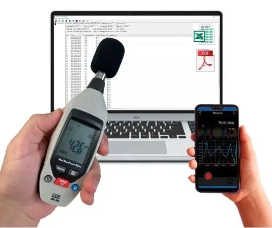 Decibelímetro Digital Bluetooth CEM DT-95 35 a 130dB - Foto 2