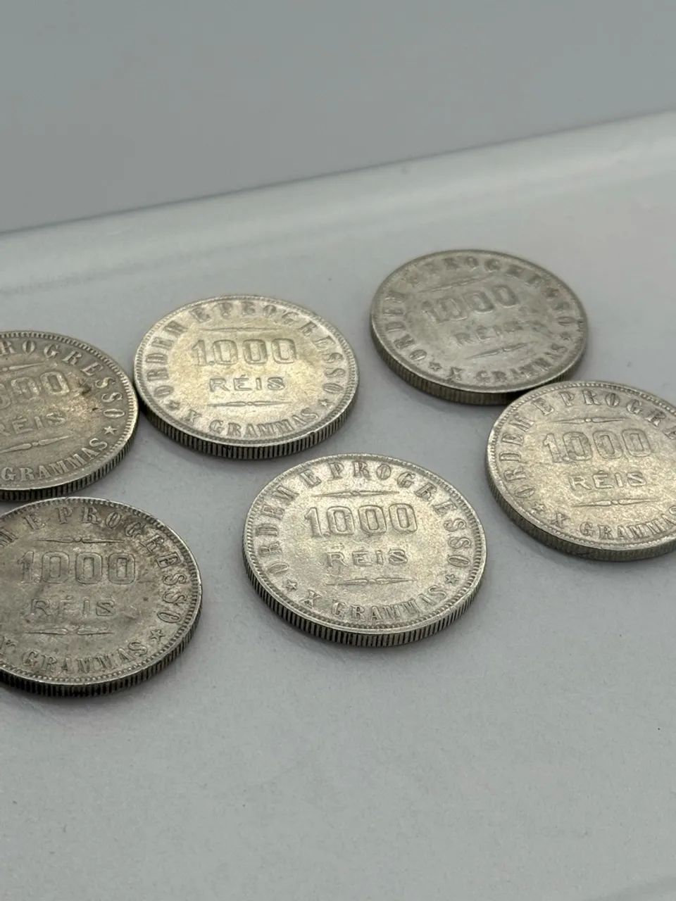 Lote moedas 1000 prata  - Foto 4