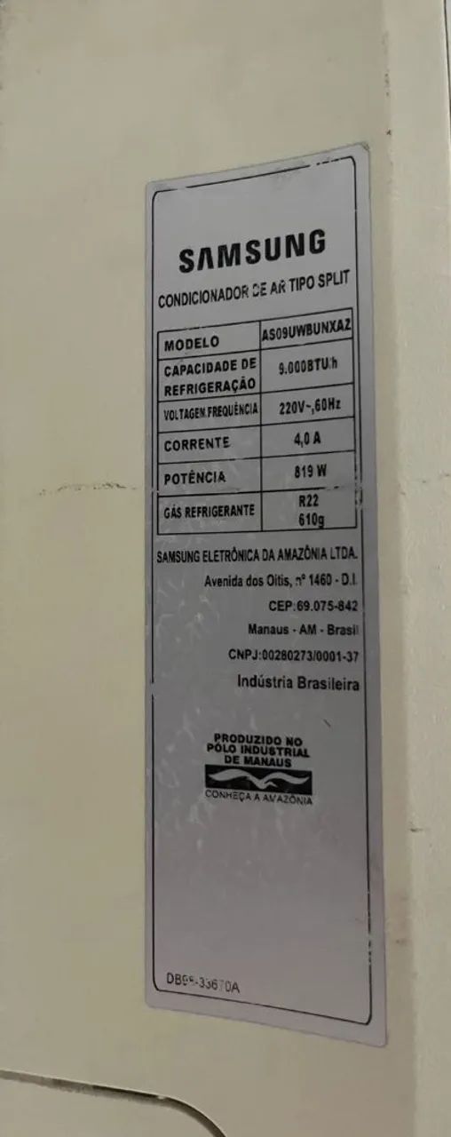 Ar-condicionado 9000BTUS Samsung  - Foto 3