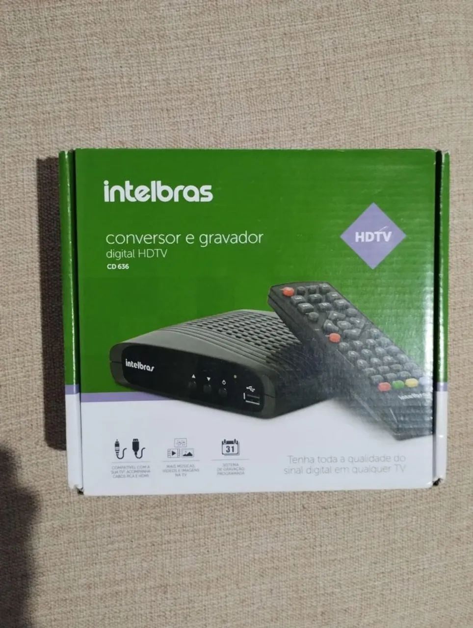 Conversor e Gravador Digital HDTV Novo na Caixa