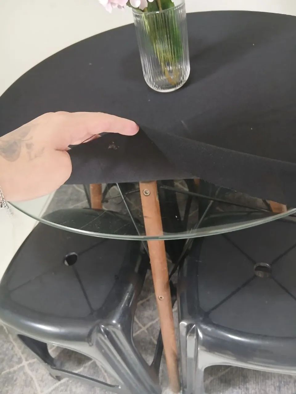 Mesa redonda 90cm + banquetas  - Foto 3