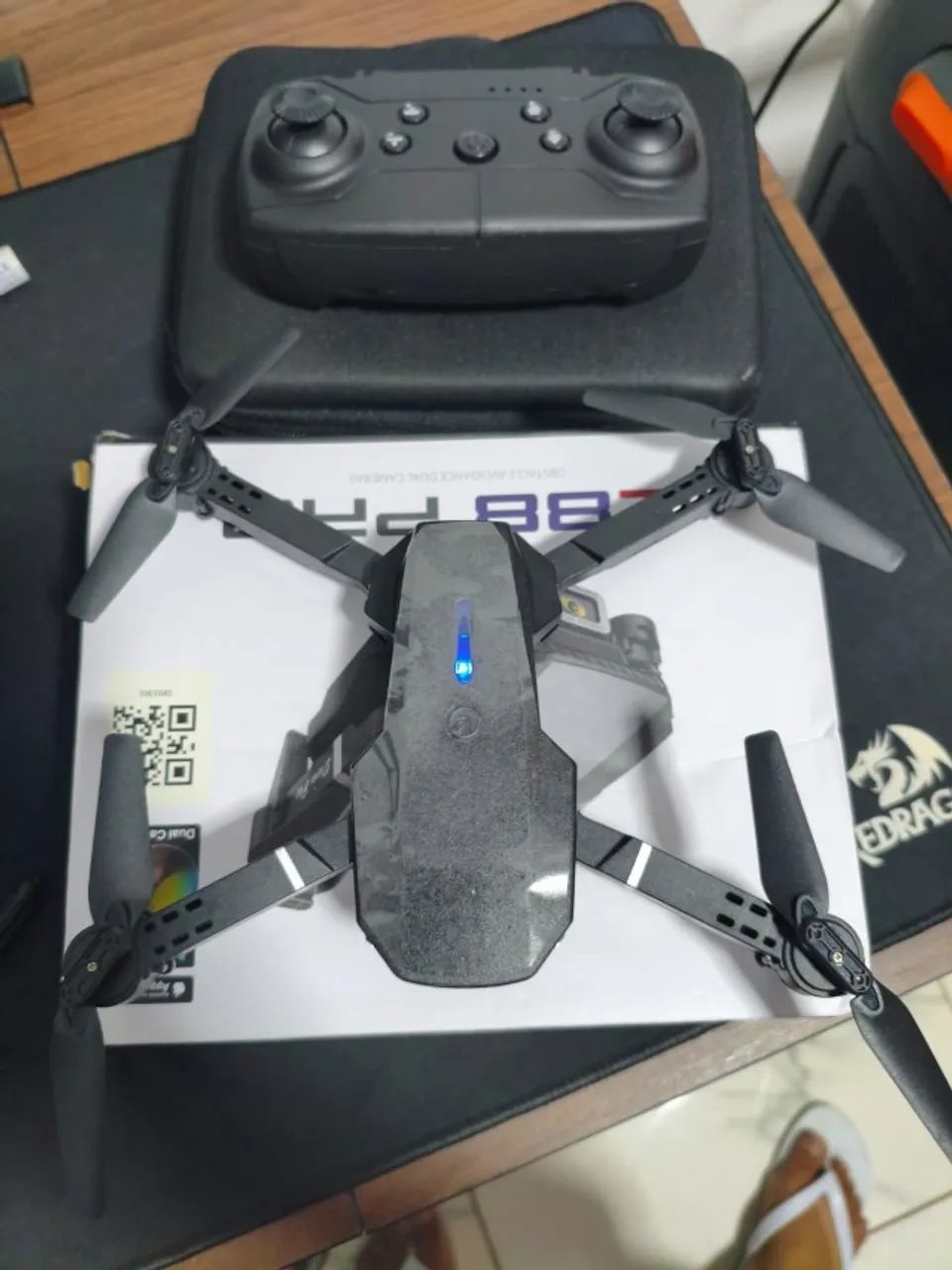 Drone E88 Pro com Câmera Wi-Fi FPV - Novo, Lacrado no Plástico - Foto 3