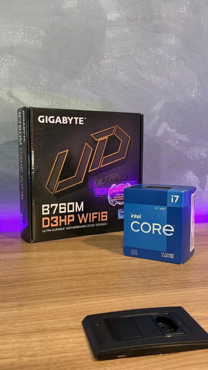 Kit Intel Core i7-12700F + Placa-mãe B760M D3HP DDR5