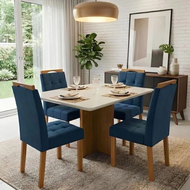Mesa Salinas 1,20m  4 Cadeiras  100% MDF  Produto Novo!  Pronta Entrega! - Foto 4