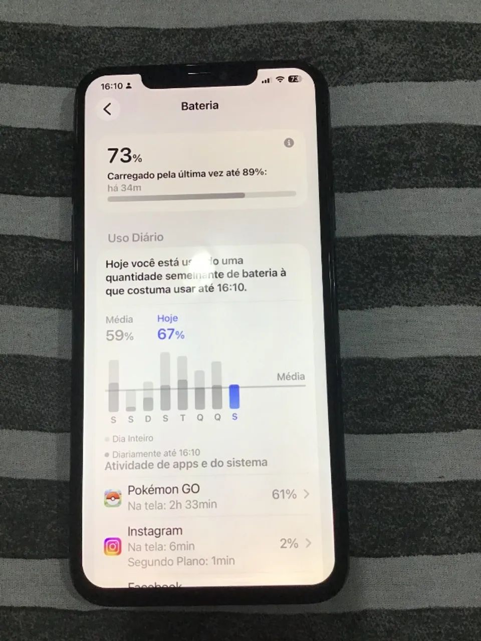 IPHONE 11 PRO MAX 256 GB  SAUDE DA BATERIA 74%  R$ 1.200,00 SOMENTE RETIRADA.  CONTATO 62- - Foto 5