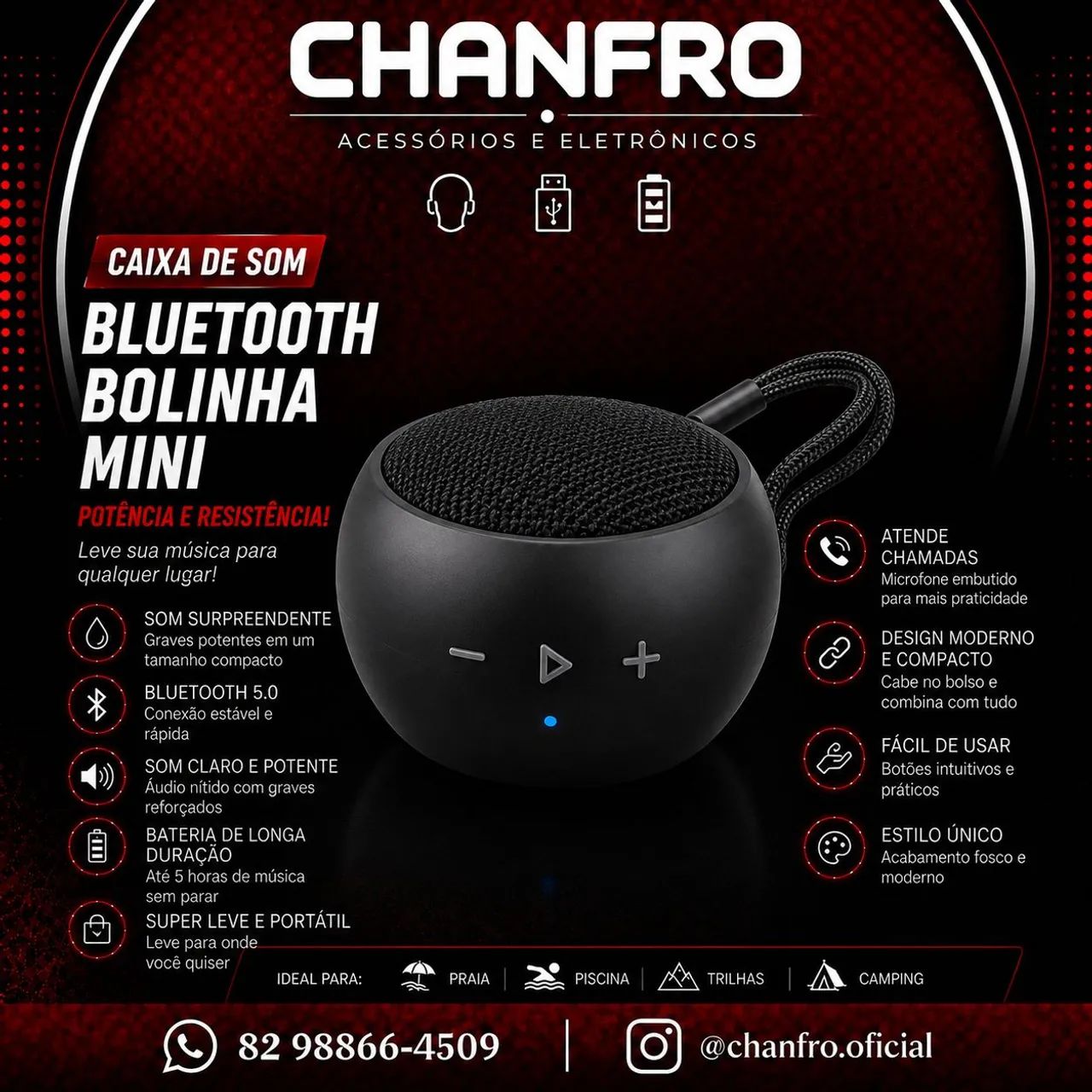 Caixa bluetooth Mini