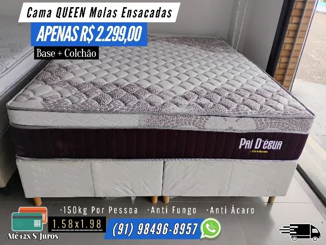 CAMA QUEEN MOLAS ENSACADAS 