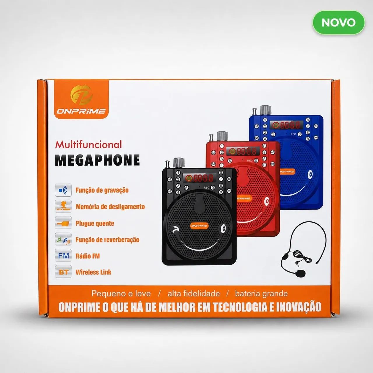 Caixa de Som Amplificada 20W Com Microfone Bluetooth - Foto 3