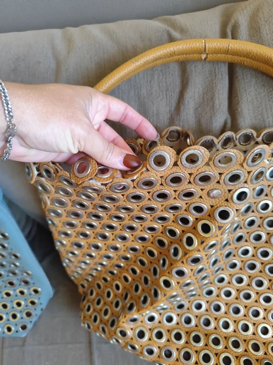 Bolsa grande de couro 