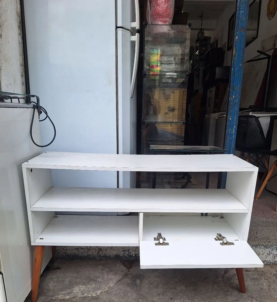Rack de mdf branco em bom estado.  - Foto 3