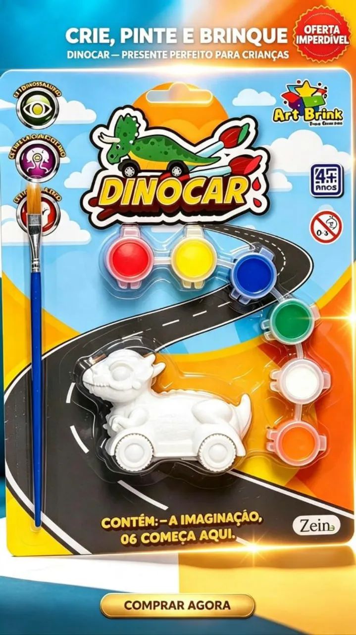 DINOCAR: pinte, brinque e se divirta! - Foto 3