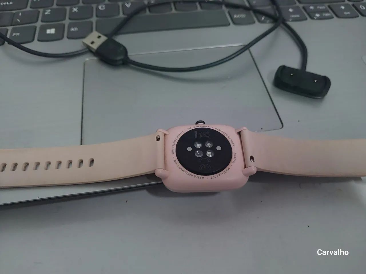 Relógio  inteligente  Amazfit rosa! - Foto 4