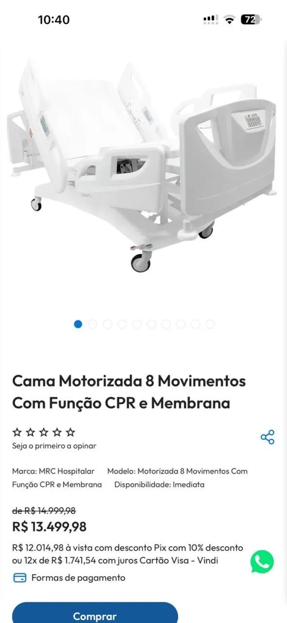 Cama hospitalar motorizada  - Foto 4