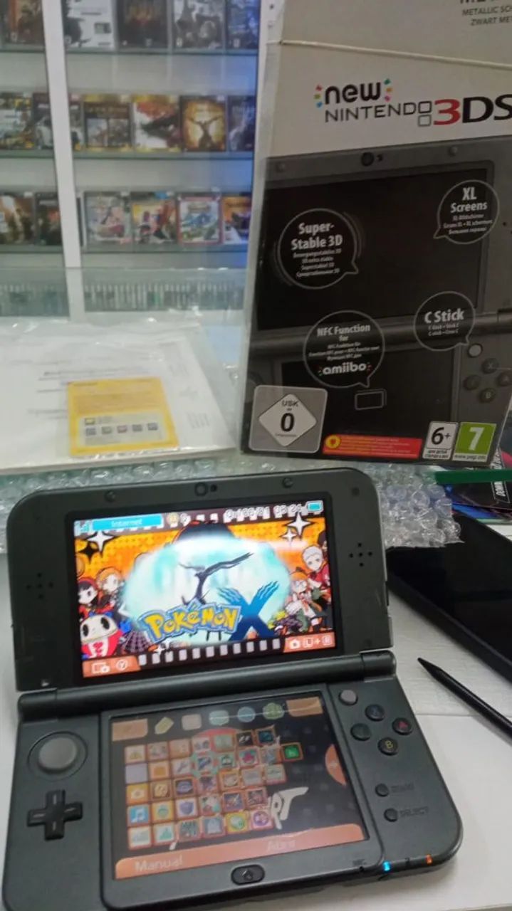 NINTENDO 3DS XL PRETO COM CAIXA - DESBLOQUEADO - Foto 4