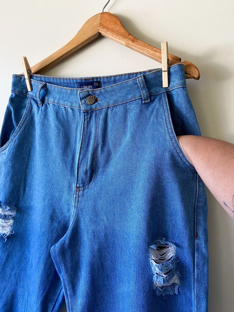 Calça jeans wide leg - Unupi - Foto 3