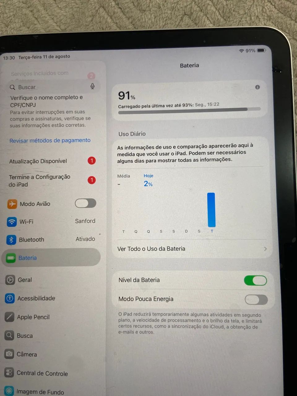 iPad 10 64gb muito novo + Ipencil + teclado - Foto 4