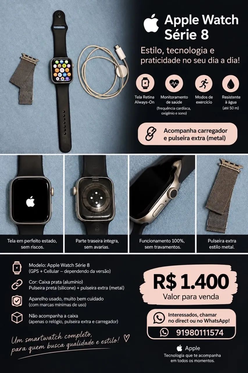 Relógio Apple watch  