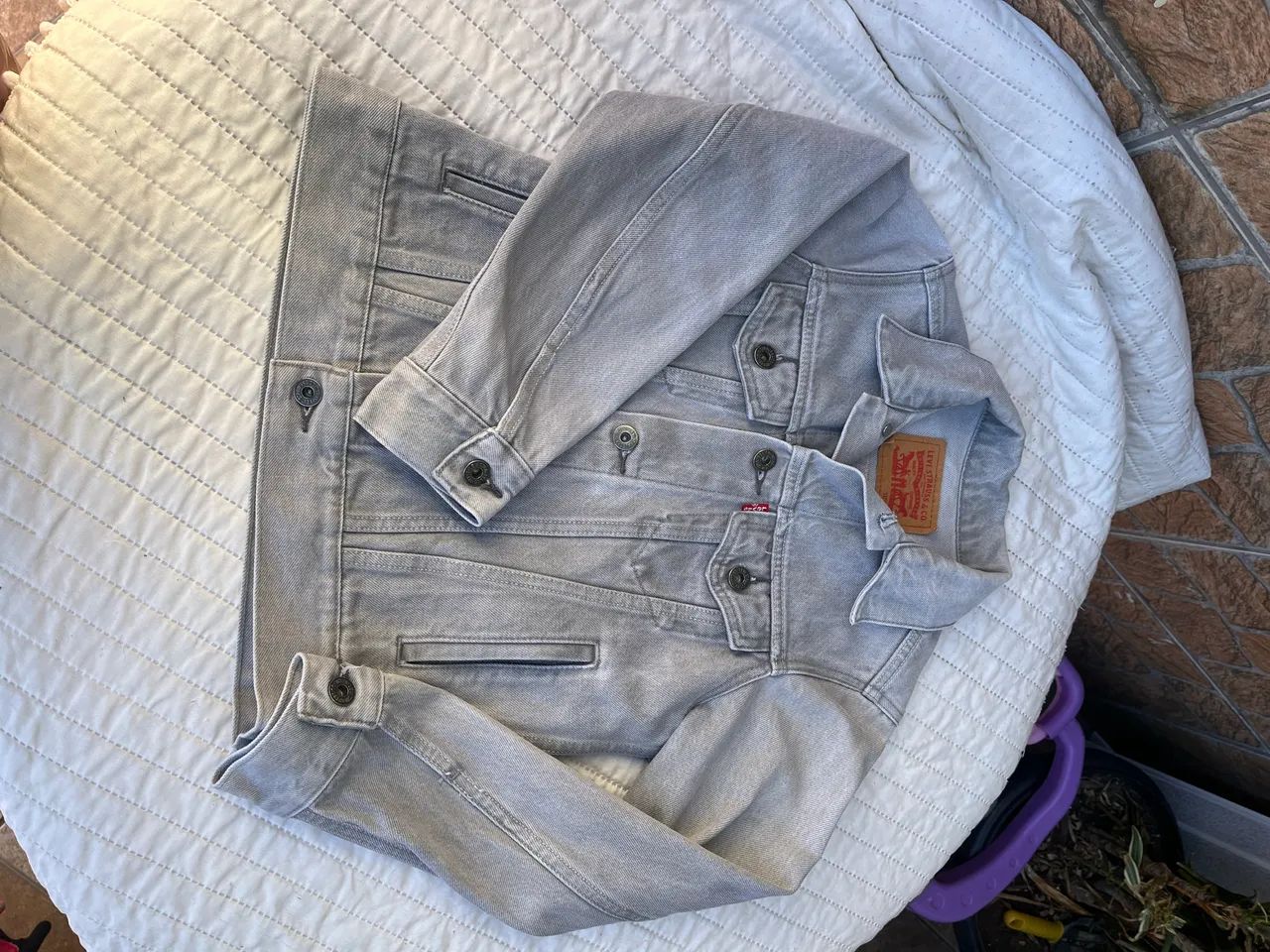 Jaqueta jeans descolada 