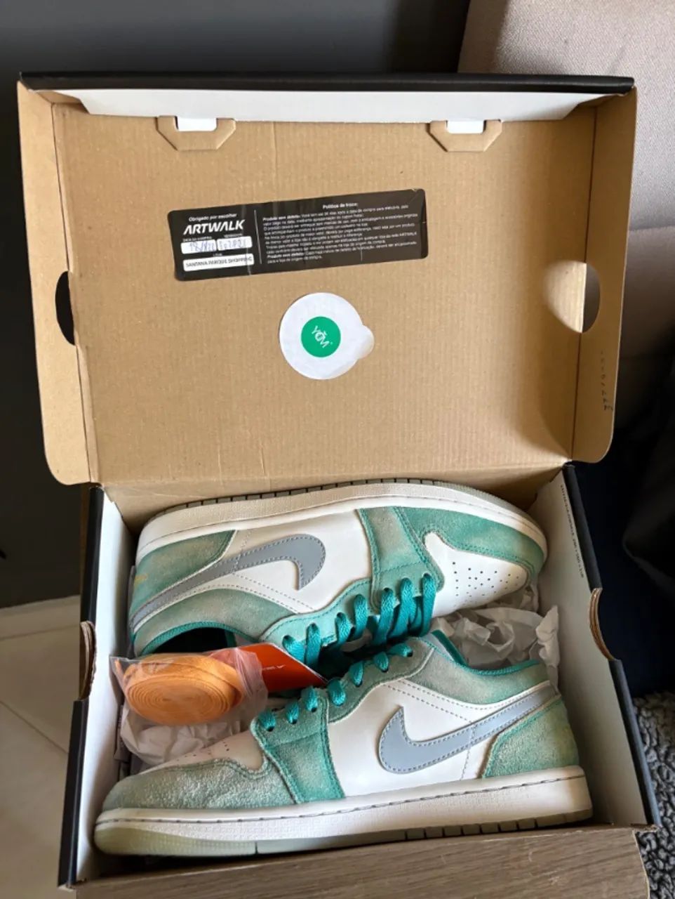 Air Jordan 1 Low New Emerald - Foto 5