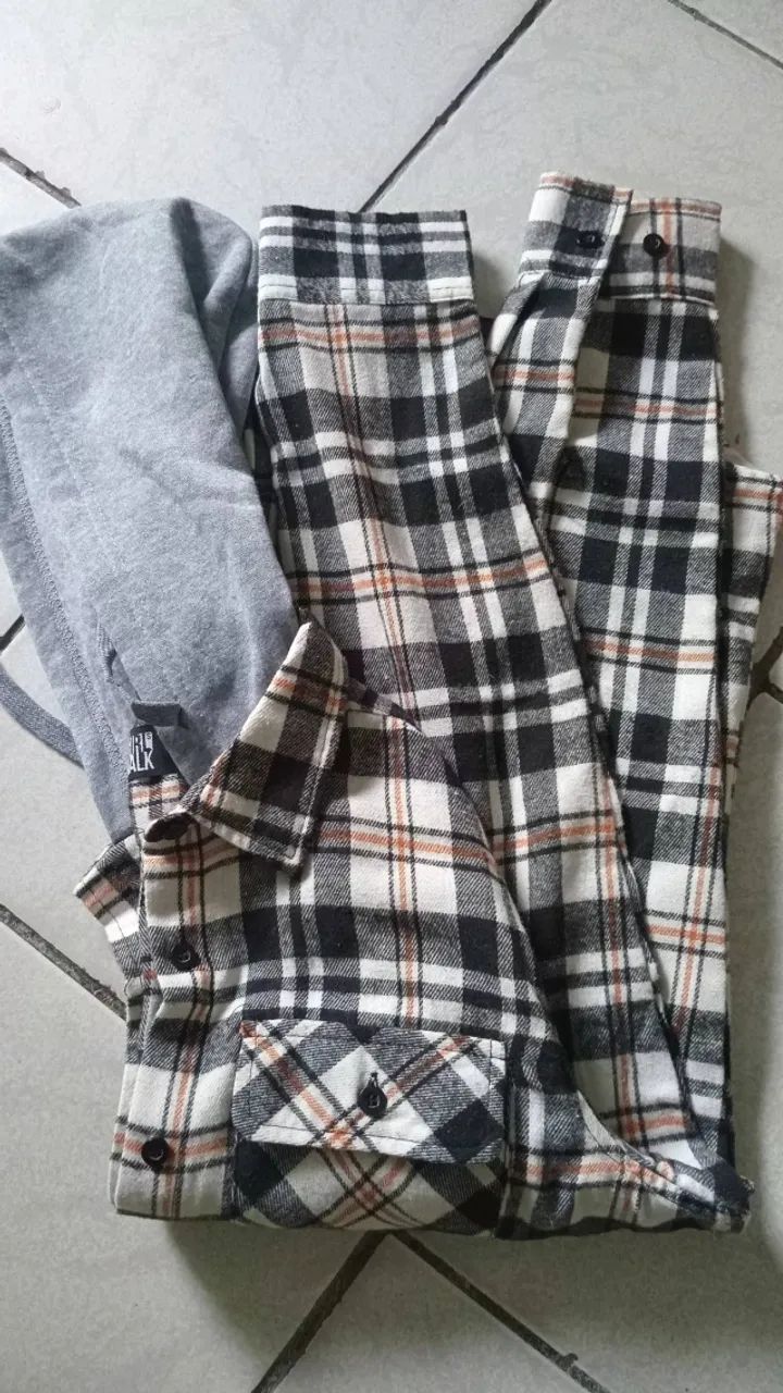 Blusão xadrez feminino 