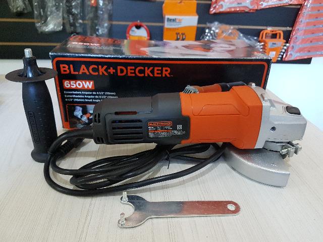 Esmerilhadeira / Lixadeira 4 1/2" Black & Decker 650w - 220v G650 - Foto 4