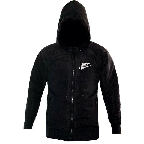 Jaqueta Preta Nike Toda Forrada 2 Bolsos Corta Vento Nova