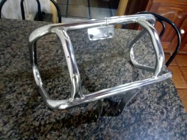 Mata cachorro cromado roncar para moto, oportunidade - Foto 2