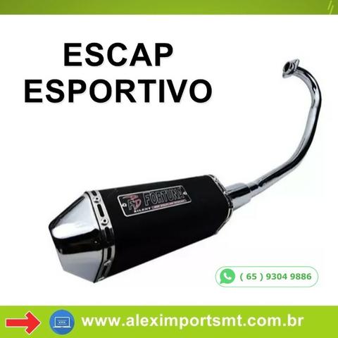 Escapamento Descarga Mini Fortuna Trioval Titan Fan 160 - Alex Imports Mt
