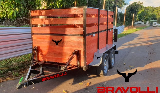 Carretinha BRAVOLLI ' AM - Reboque entregue em todo Brasil com garantia por 3 anos  - Foto 4