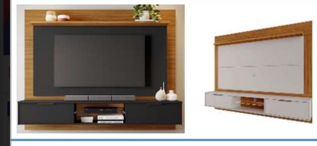 Sala quarto painel bancada rack 
