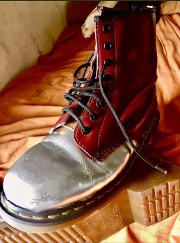 Bota Doc Martens Cherry/silvergold - Helmut Lang Concept