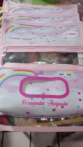 Kit saquinhos troca maternidade e nécessaire do bebê personalizado  - Foto 3