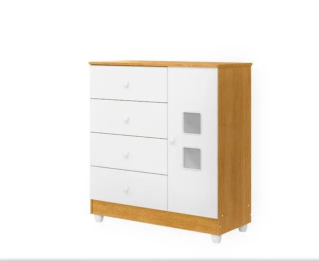 COMODA 100% MDF QUATRO GAVETAS SURPREENDA-SE!!! S2